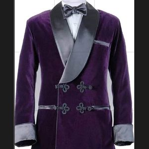 Velvet Smoking Jacket NWOT